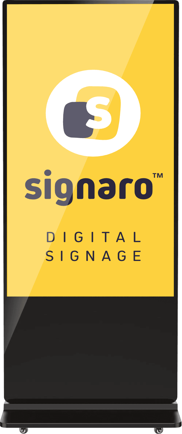 Digitale Beschilderung mit Logo