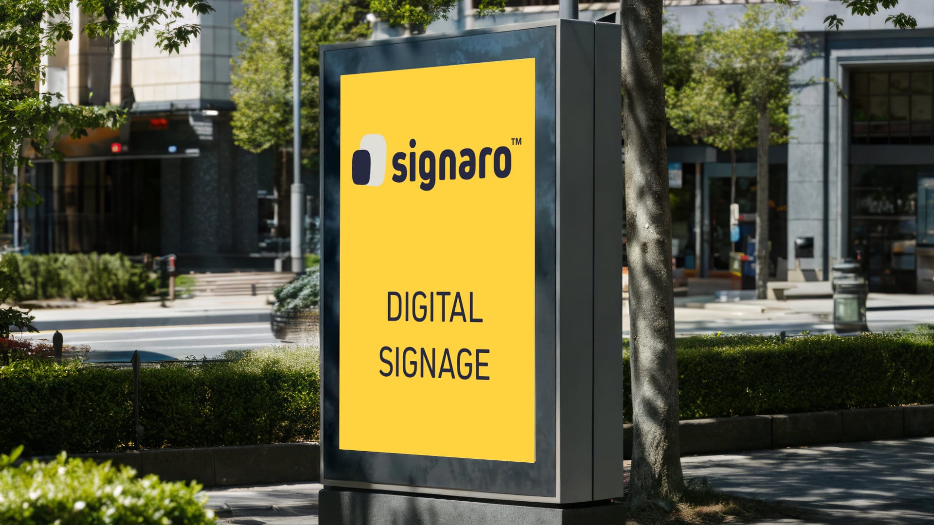 Digitale Beschilderung im Freien